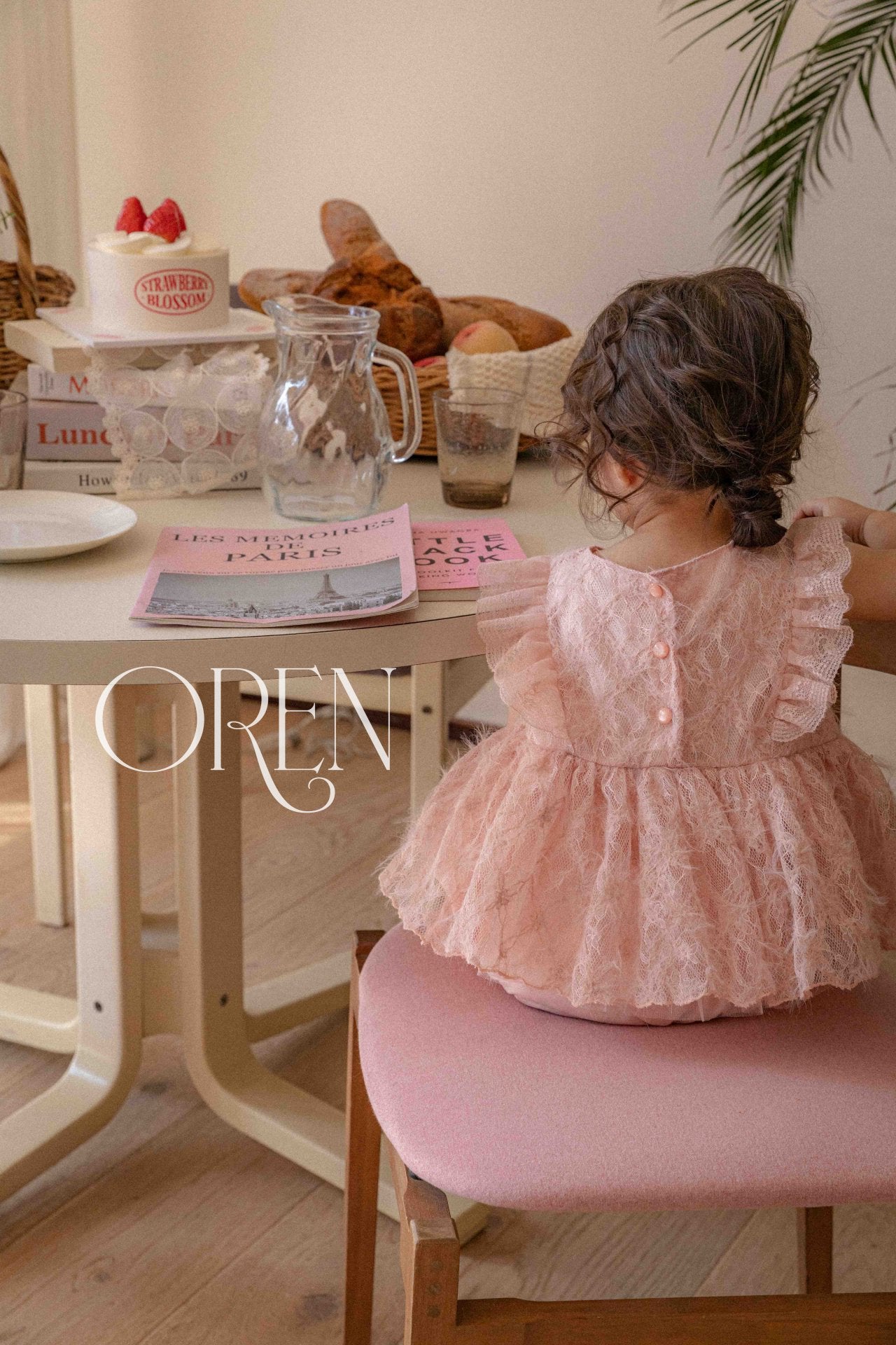 現貨▷ 韓國童裝 25夏 | OR25250 Jenny Lace Baby Suit 1歲生日 / Cake smash