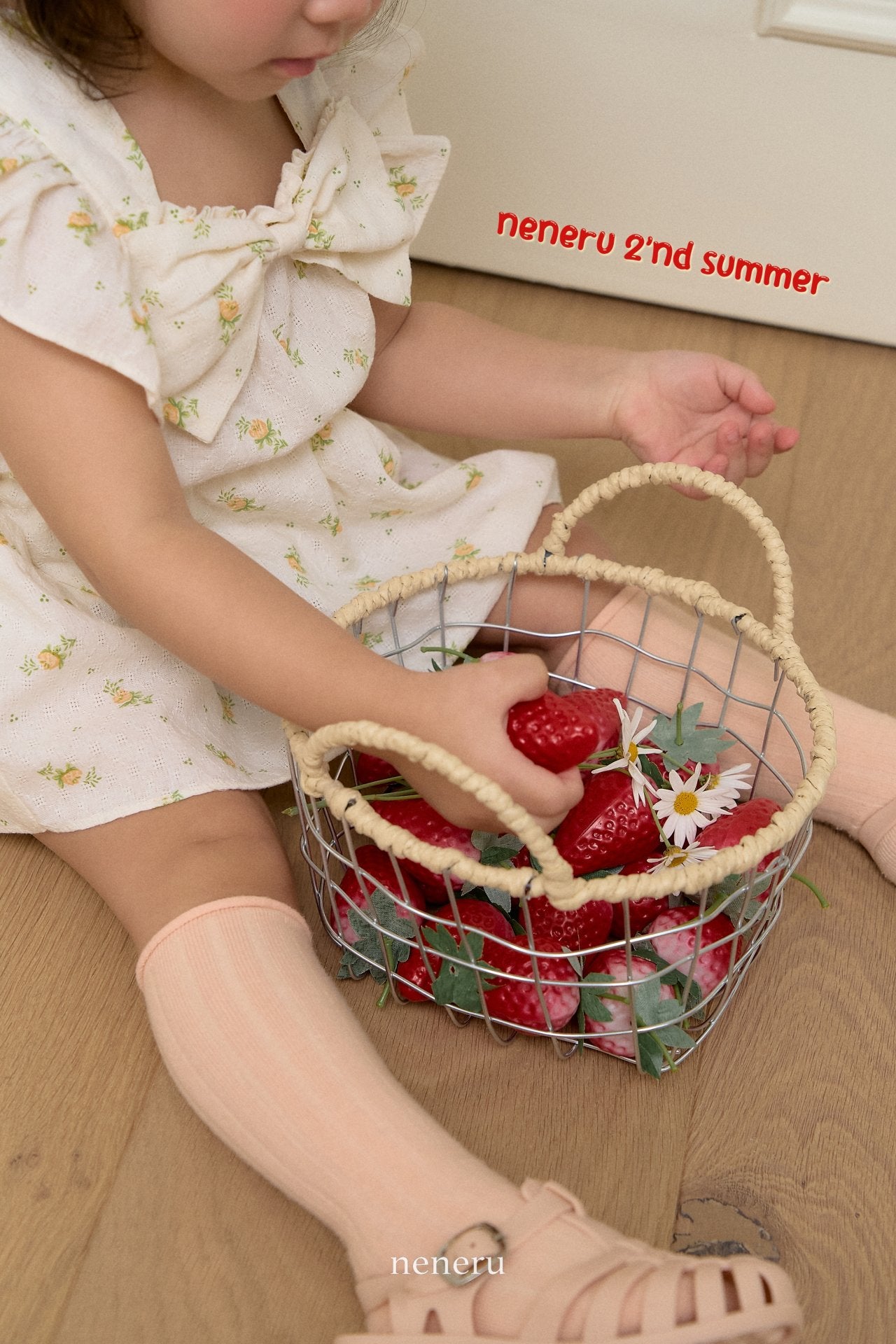 韓國童裝 25夏 | NU25202 Floral Baby Suit