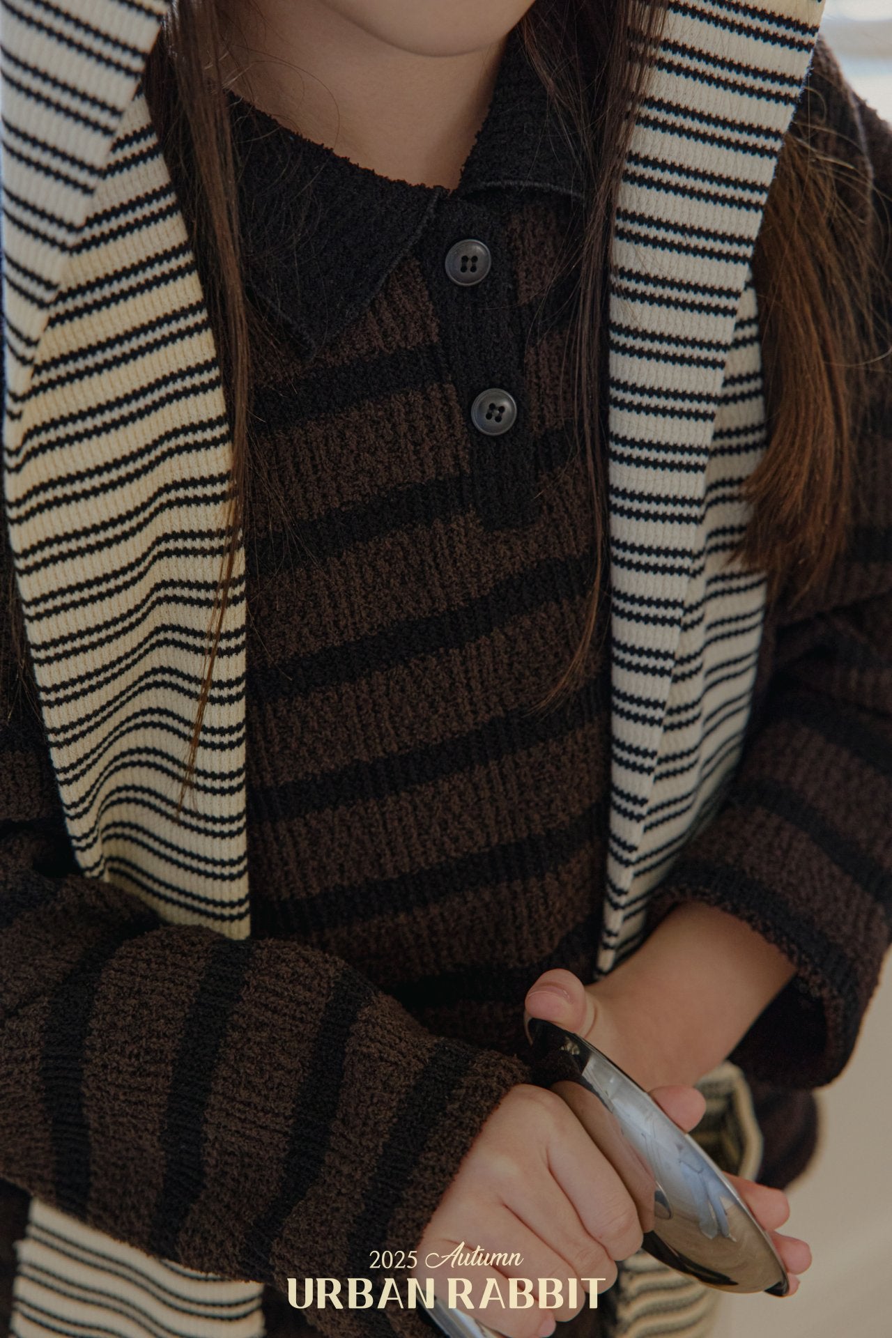 韓國童裝 25秋 | UR25305 Knit collar top