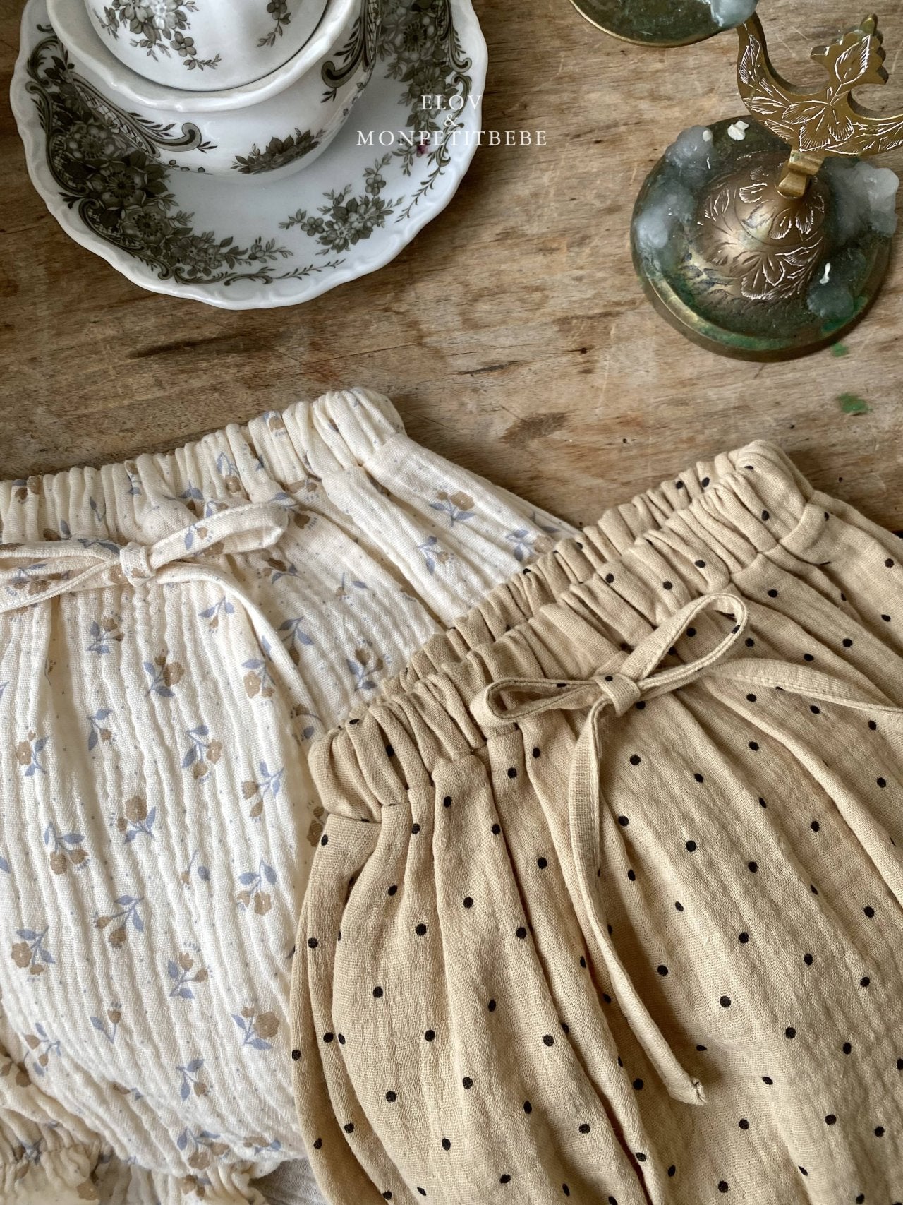 韓國童裝 25秋 | MP25309 Floral Top and Bottom Set (Baby)