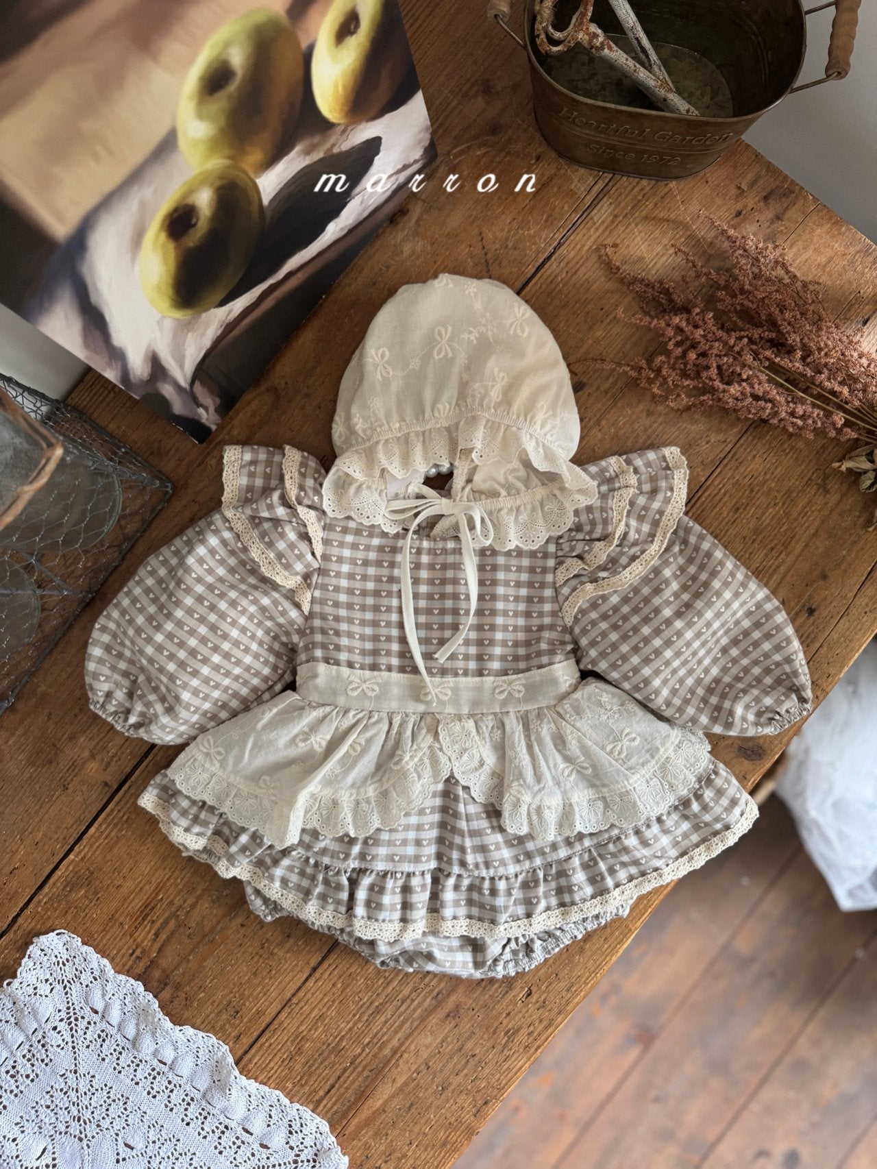 韓國童裝 25秋 | MA25311 Ribbon Bonnet