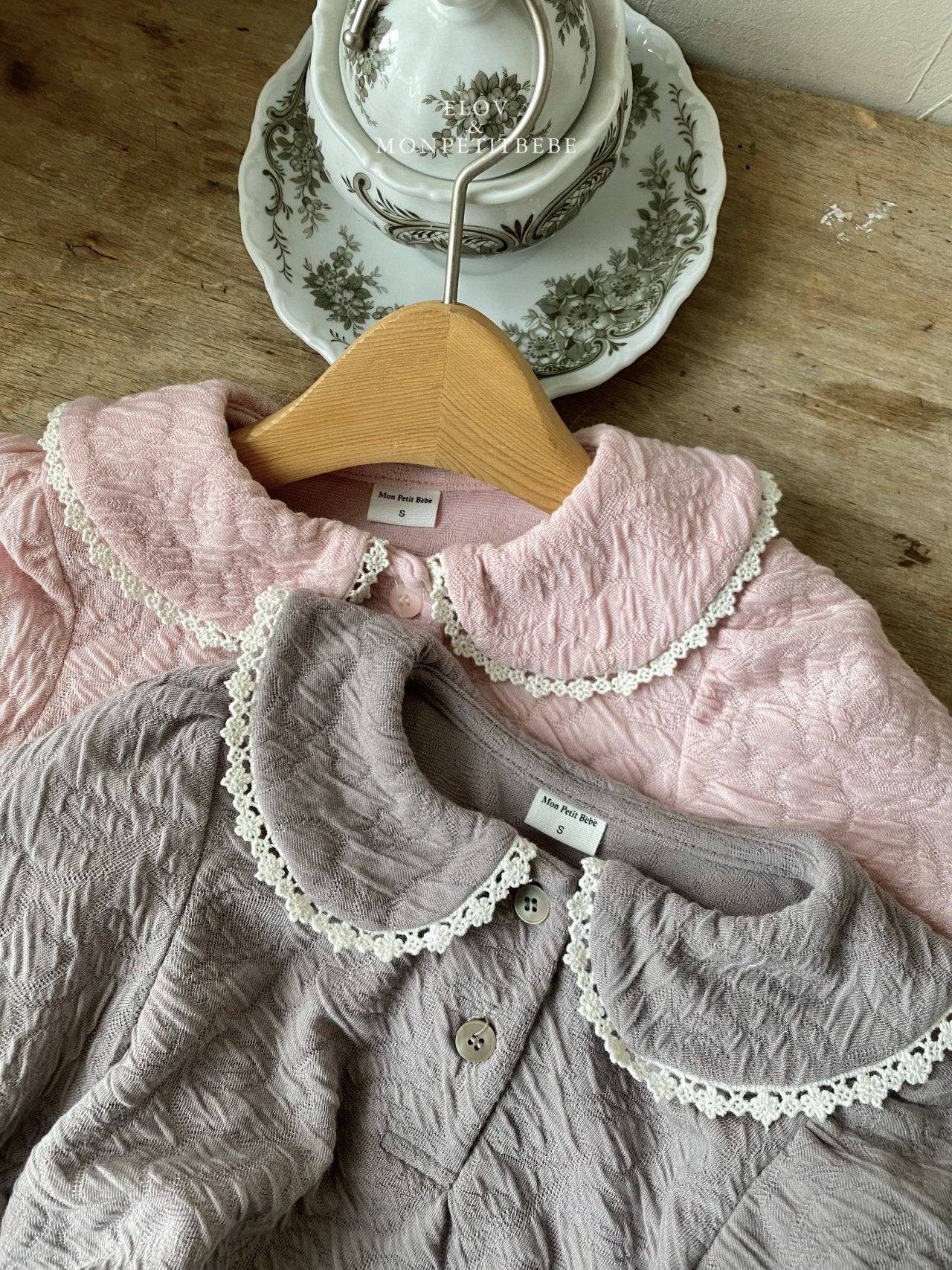 韓國童裝 25秋 | MP25307 Collar Buttons Baby Suit