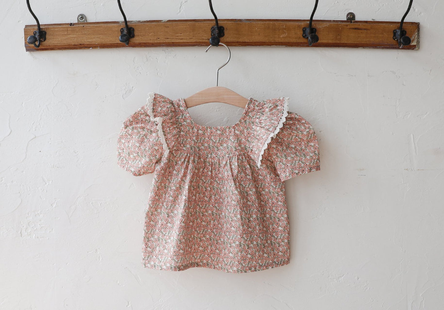 韓國童裝 25夏 | FU25203 Floral Blouse