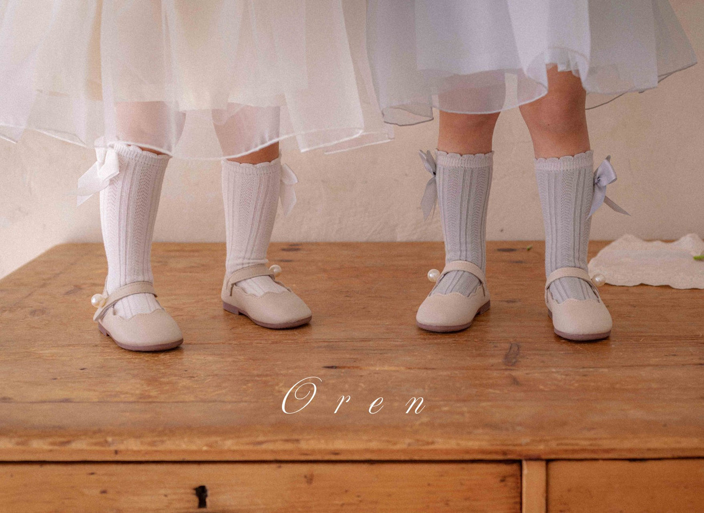 韓國童裝 25夏 | OR25219 RIBBON SOCKS (BABY & KIDS)
