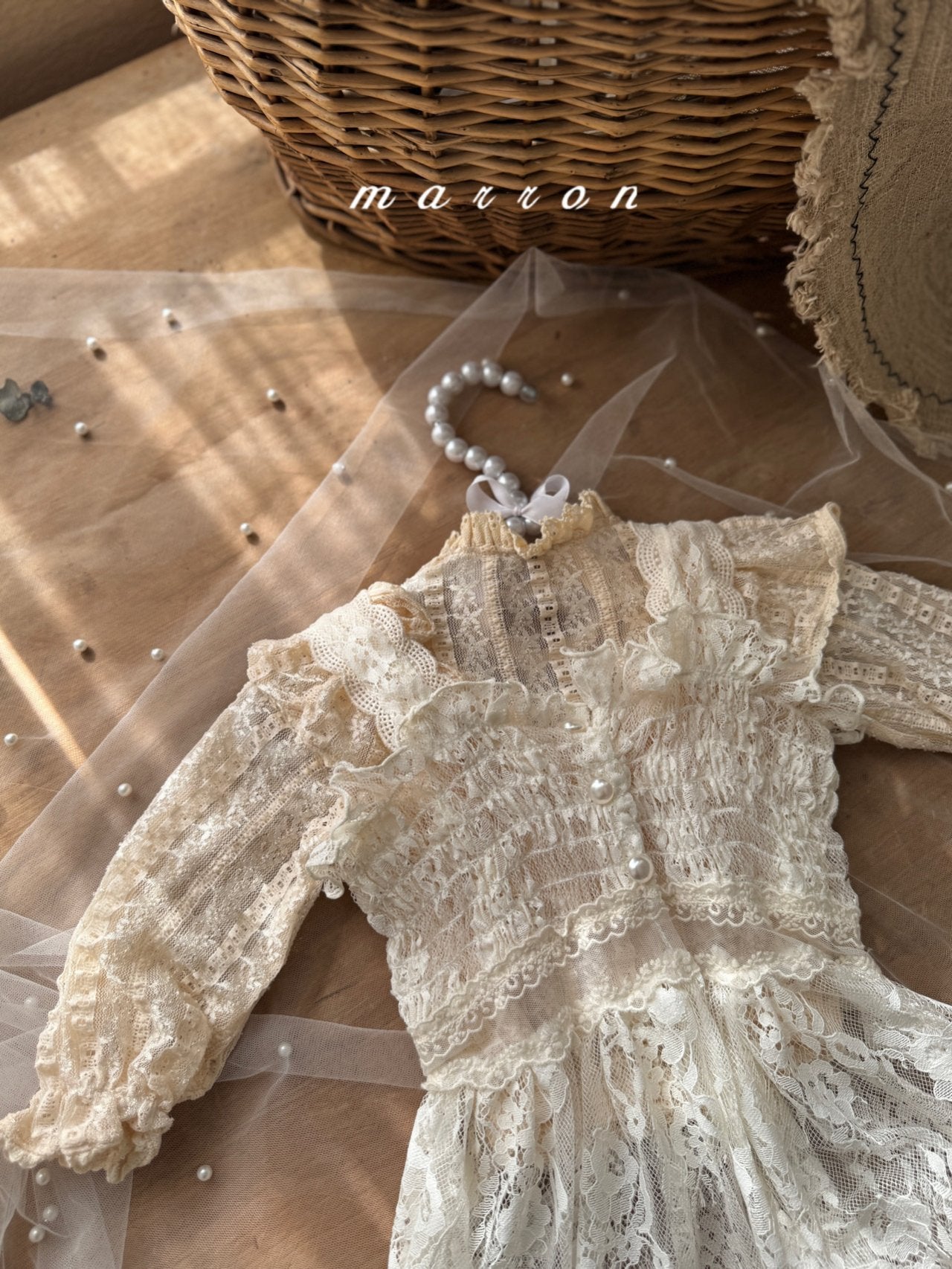 韓國童裝 25秋 | MA25356 Lace OPS (Baby & Kids)