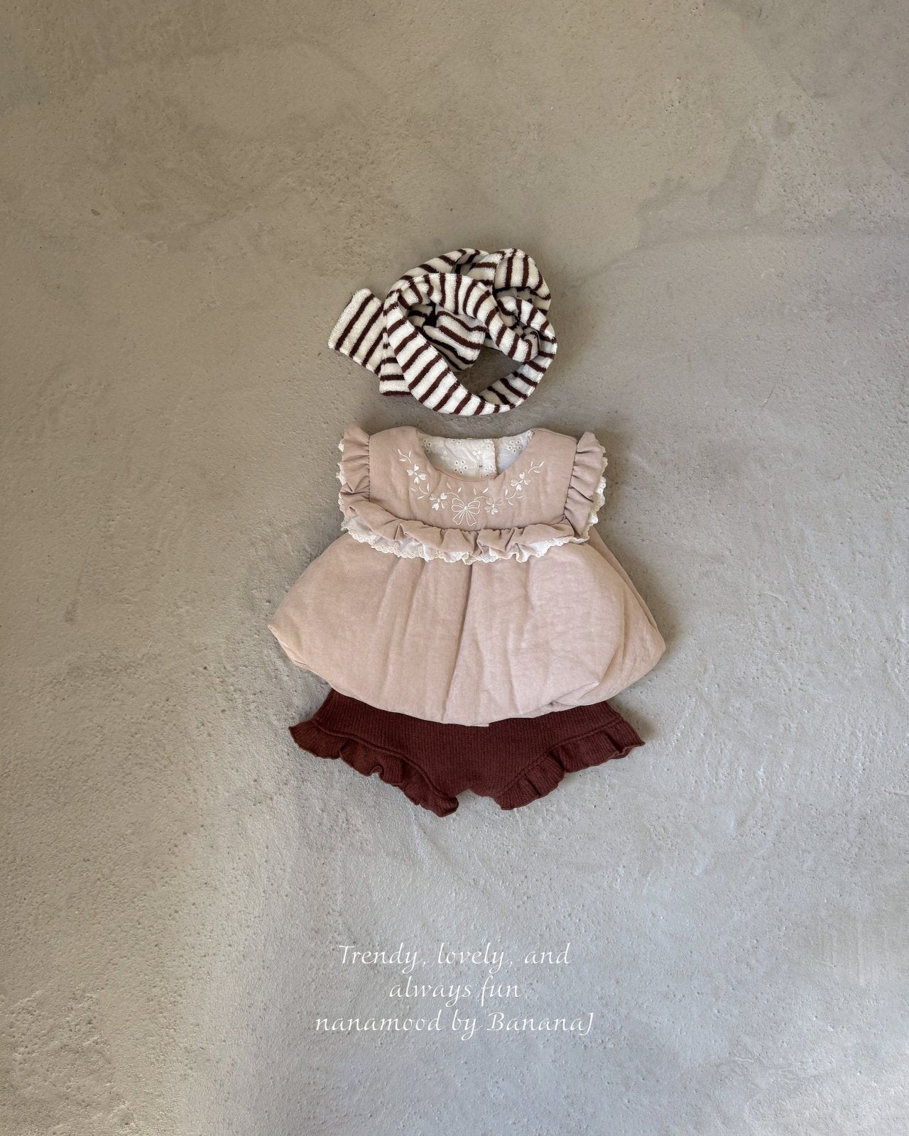 韓國童裝 25秋 | BJ25311 Baby Frill Pants