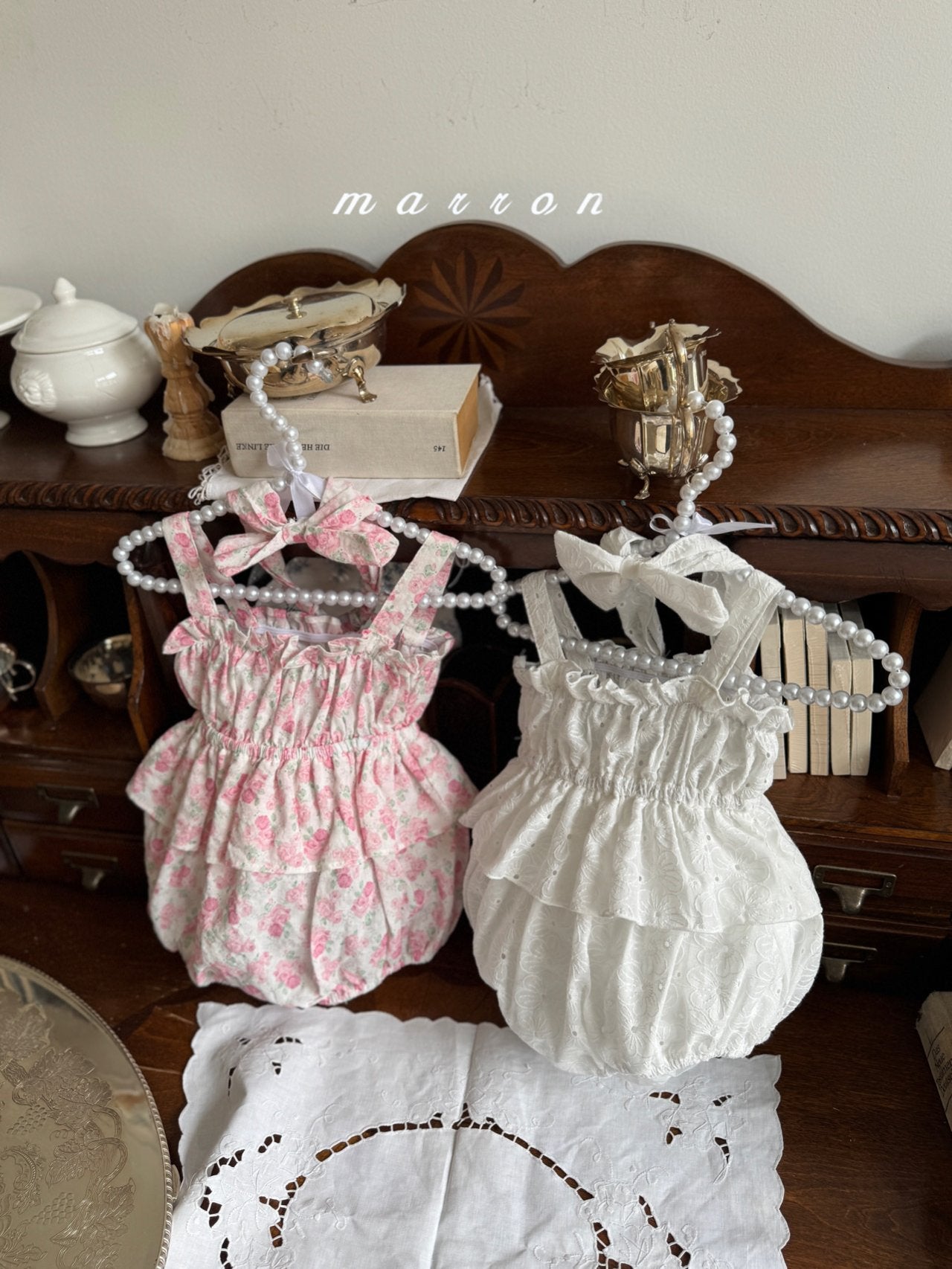 現貨▷ 韓國童裝 25夏 | MA25224 Summer Baby Suit Set (with hairband) (85cm)