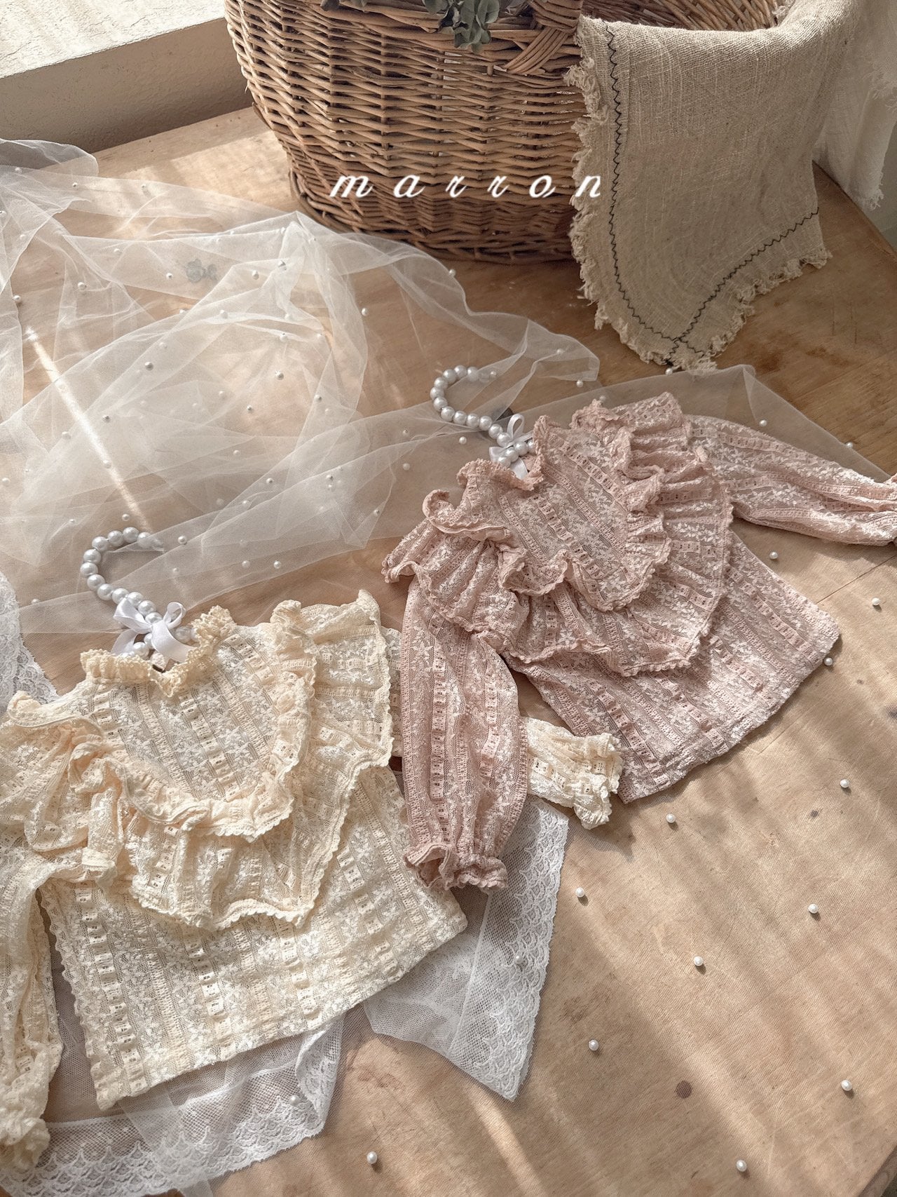 韓國童裝 25秋 | MA25349 Lace Blouse (Baby & Kids)