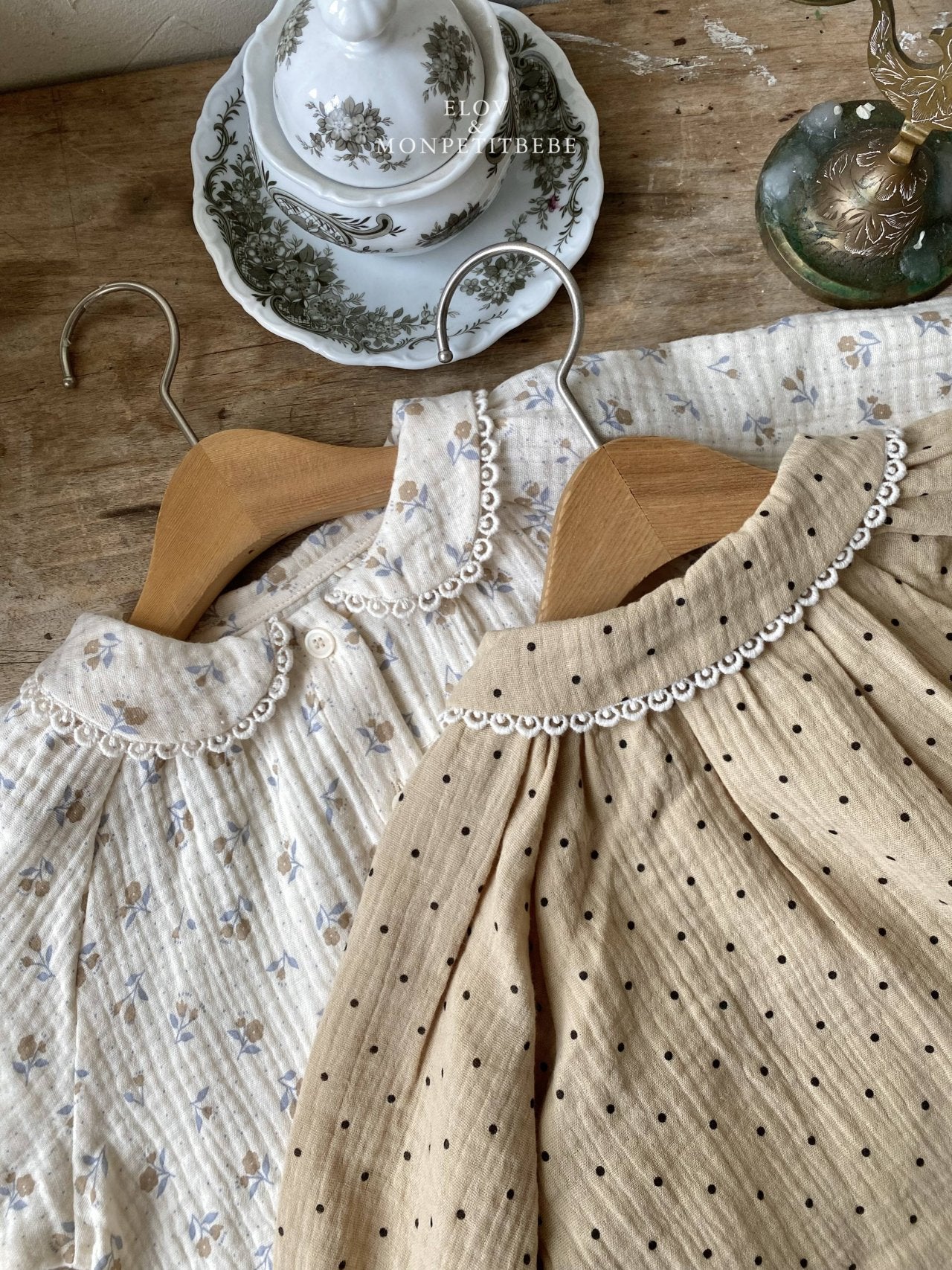 韓國童裝 25秋 | MP25309 Floral Top and Bottom Set (Baby)