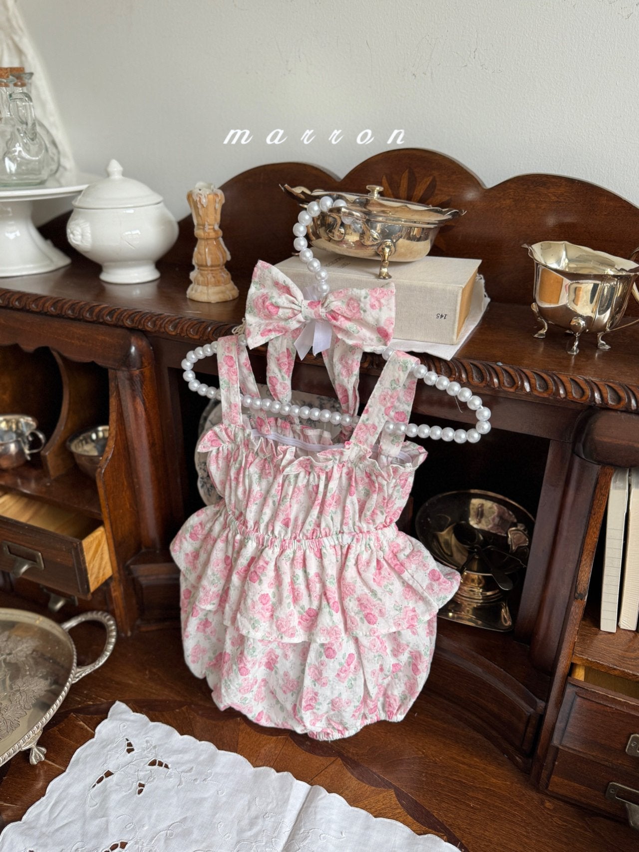 現貨▷ 韓國童裝 25夏 | MA25224 Summer Baby Suit Set (with hairband) (85cm)