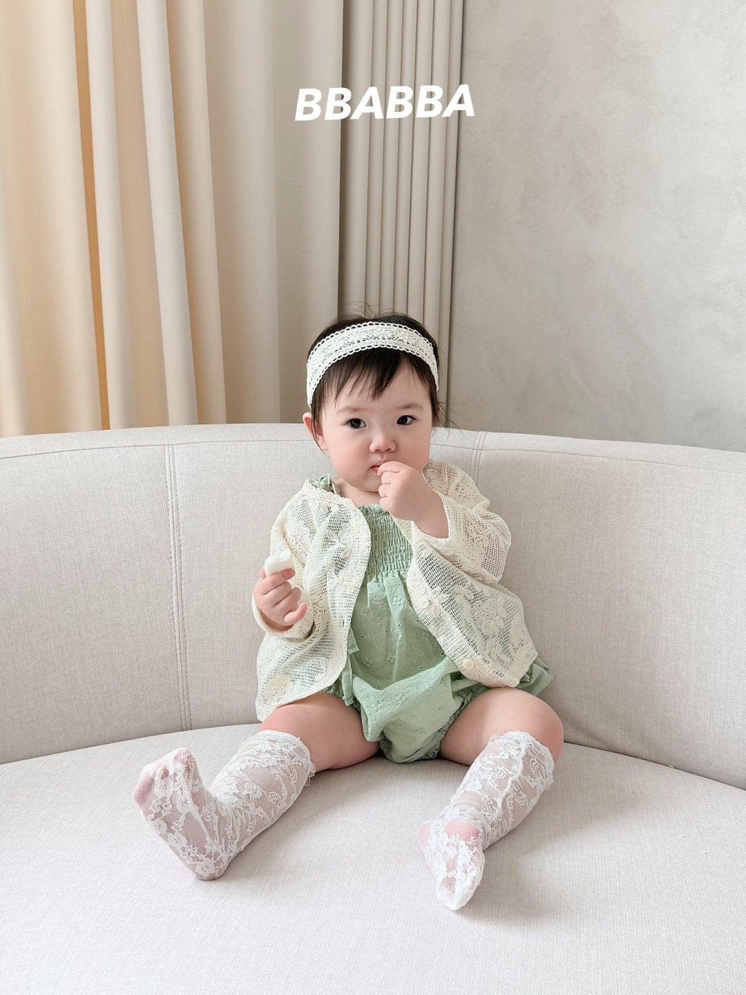 韓國童裝 25夏 | BA25201 夏日花花親子裝 MOM & Baby Suit