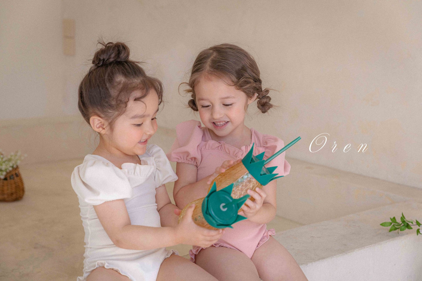 韓國童裝 Swimwear🩱🛟 OR25278 Mom and kids Swimsuit set