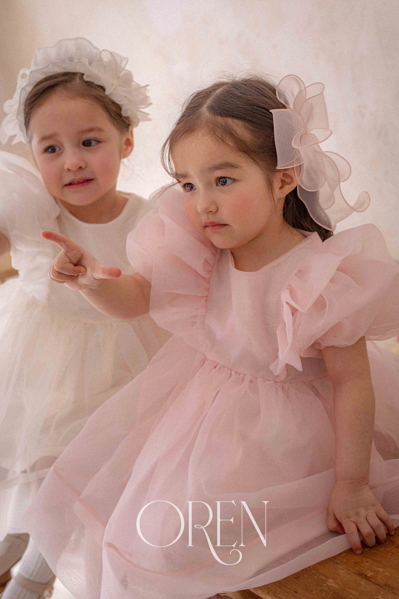 現貨▷ 韓國童裝 25夏 | OR25205 INES RIBBON CLIP (BABY & KIDS)