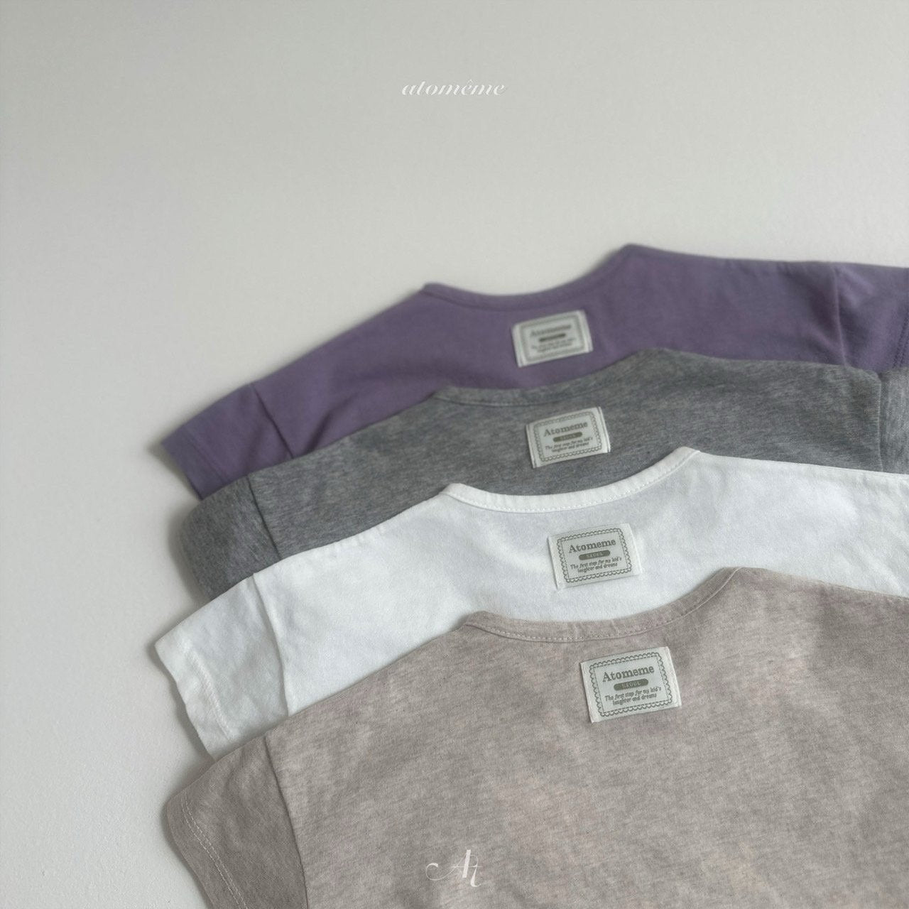 韓國童裝 25夏 | AT25237 Summer Basic T-shirt (baby and kids)