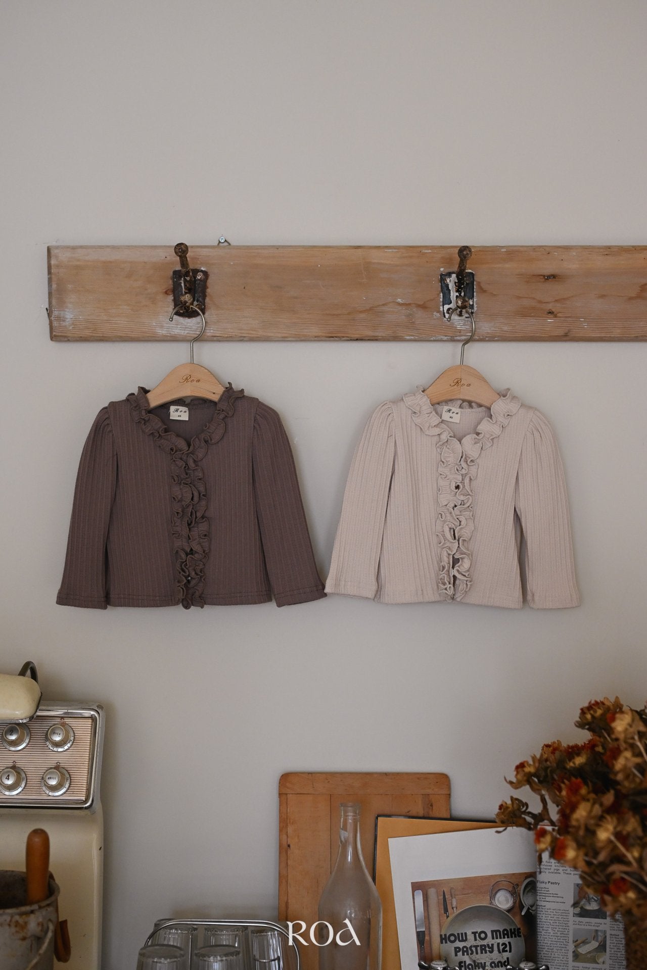 韓國童裝 25秋 | RO25323 Frill Cardigan