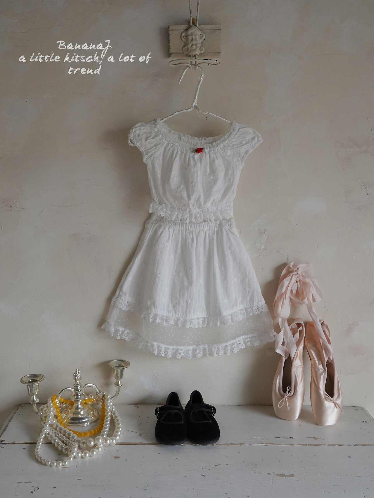 韓國童裝 26夏 | BJ01 ROSE SKIRT