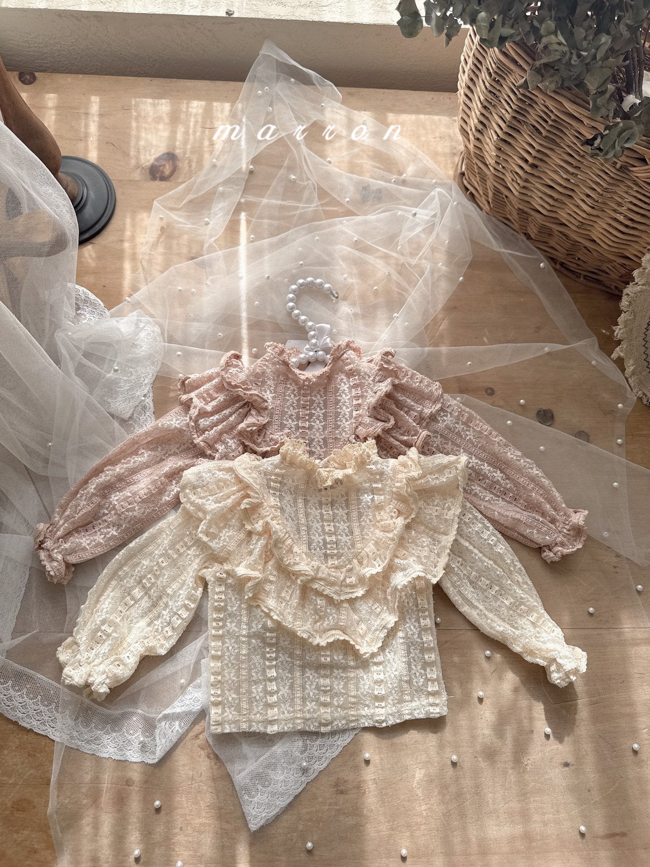 韓國童裝 25秋 | MA25349 Lace Blouse (Baby & Kids)
