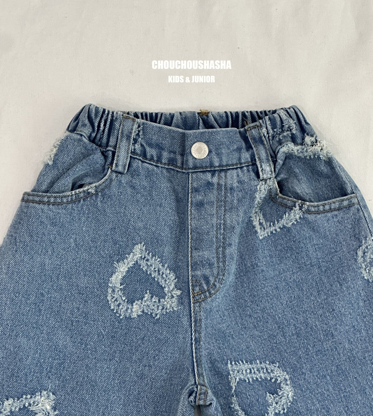韓國童裝 25春 | KR03-2503 HEART KIDS DENIM