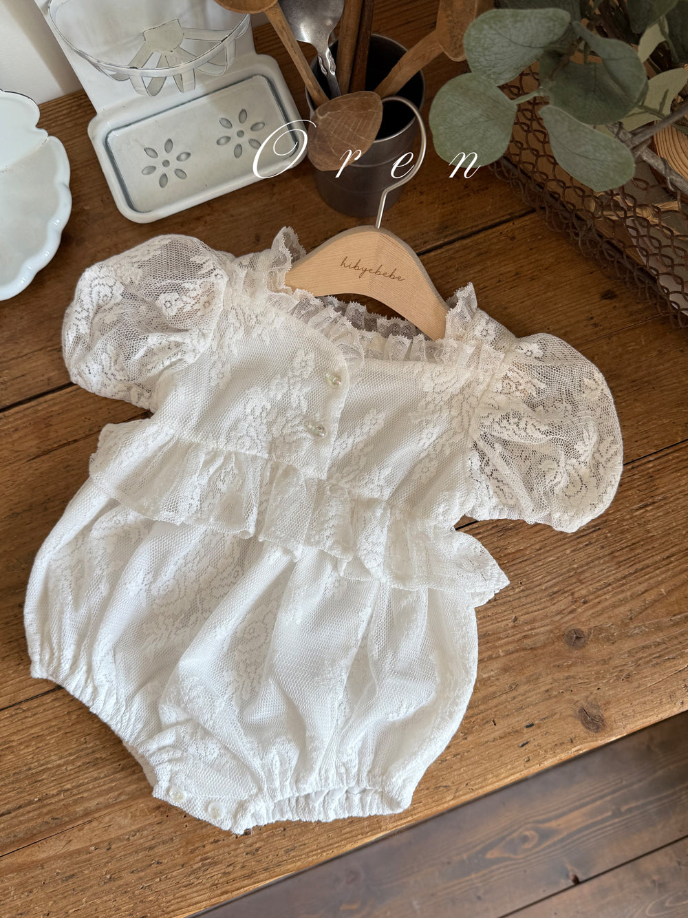 現貨▷ 韓國童裝 25夏 | Lace Baby Suit (80/90)