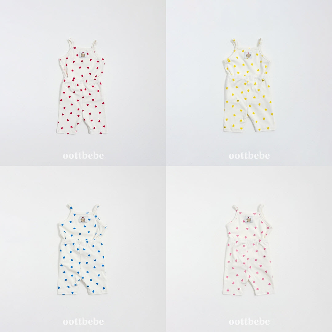 現貨▷ 韓國童裝 Oottbebe Heart Top and Bottom Set