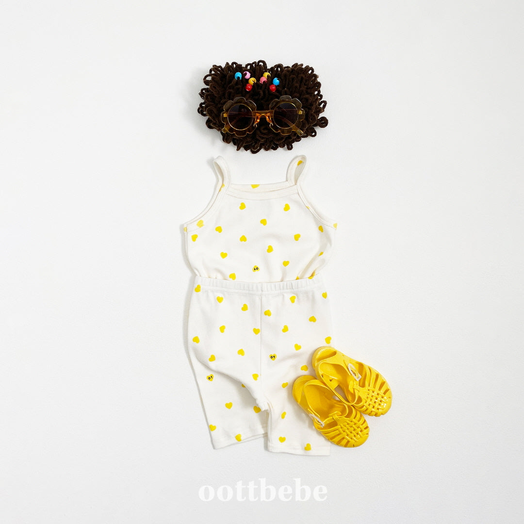 現貨▷ 韓國童裝 Oottbebe Heart Top and Bottom Set