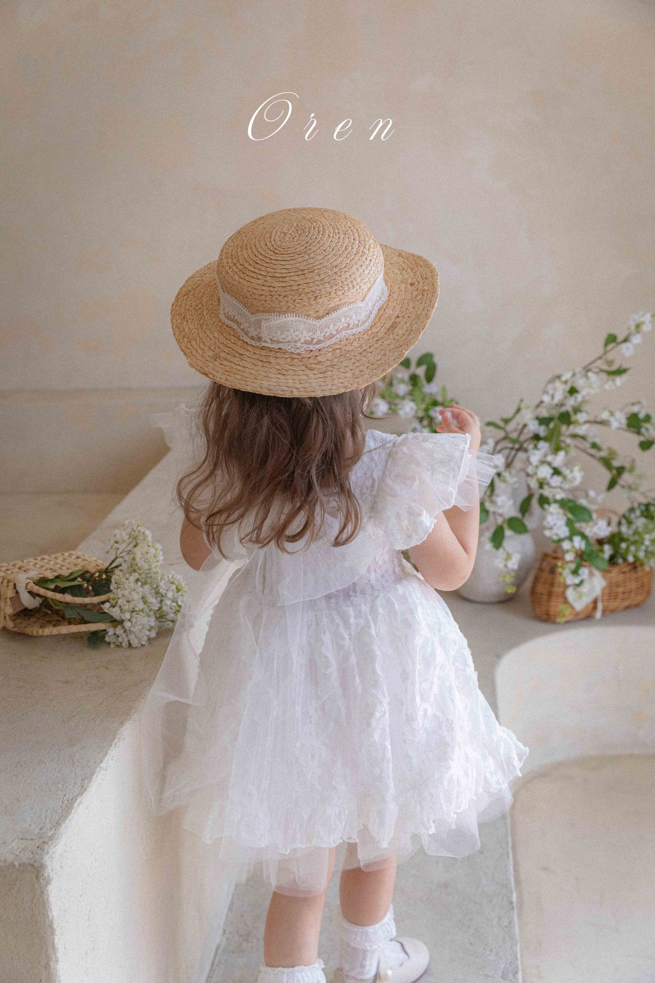 現貨▷ 韓國童裝 25夏 | OR252105 Frilly Lace Kids Dress & Baby Suit
