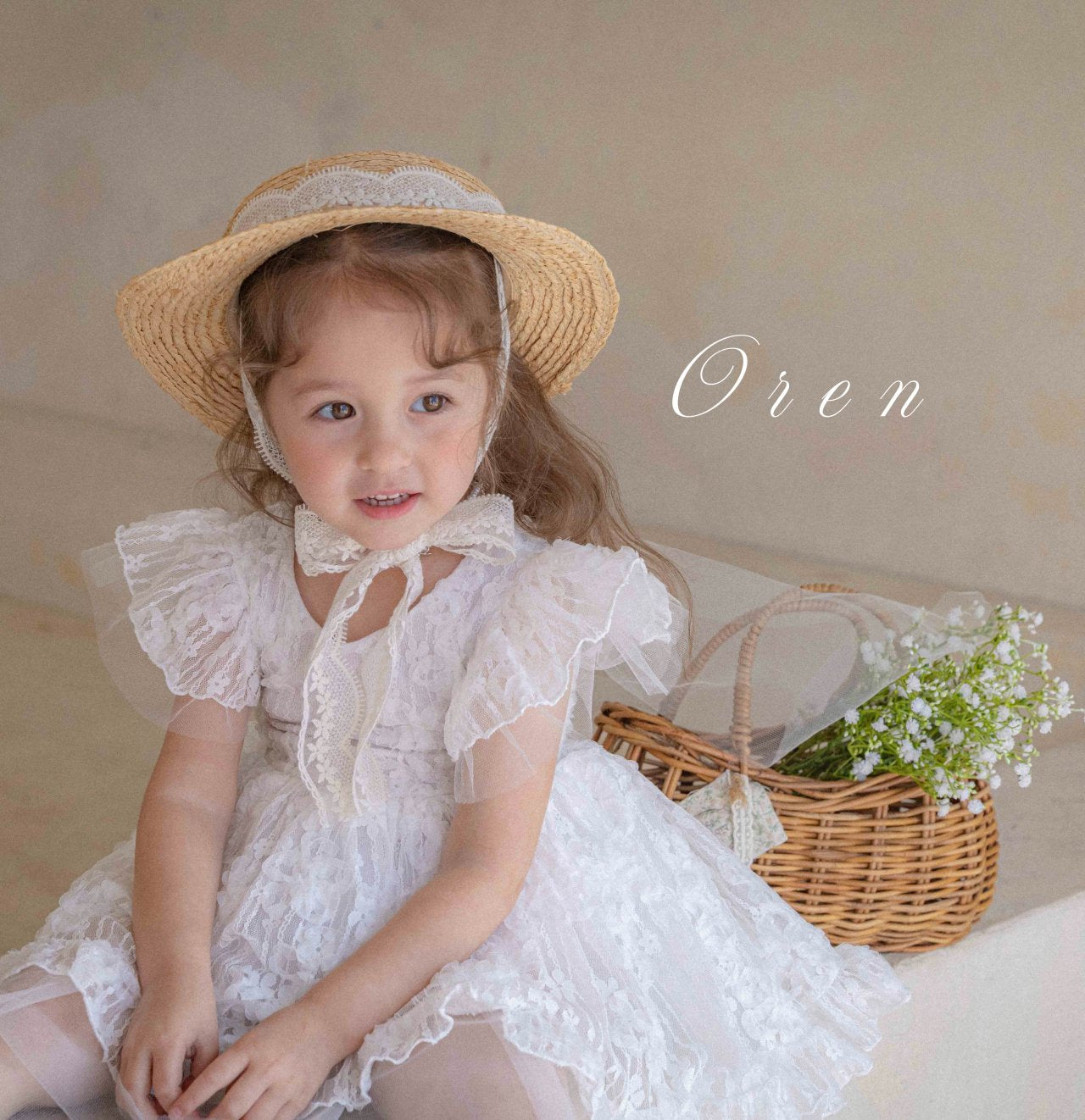 現貨▷ 韓國童裝 25夏 | OR252105 Frilly Lace Kids Dress & Baby Suit