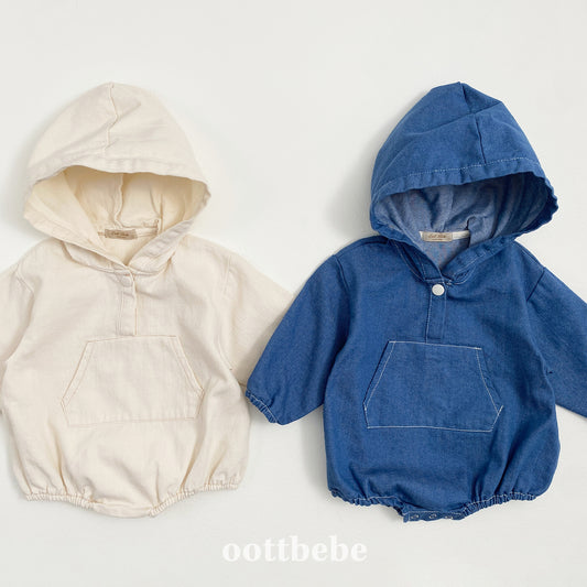 韓國童裝 | OT25359 Denim Baby Suit