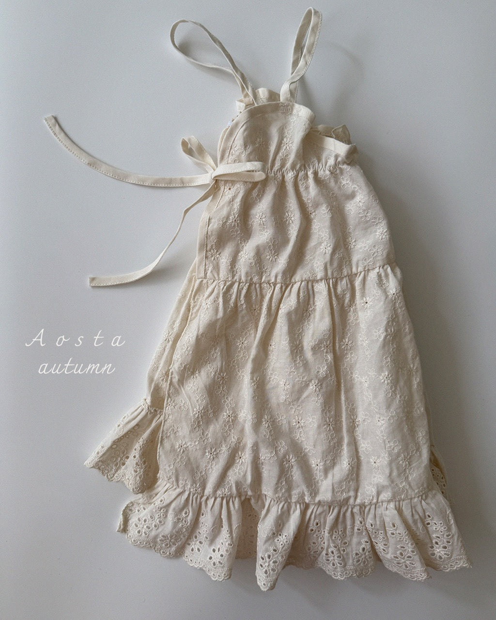 韓國童裝 26秋| AO24 Lace Cotton Open Dress 連身裙 (FREE)