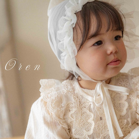 韓國童裝 25秋 | OR25305 Lace Bonnet