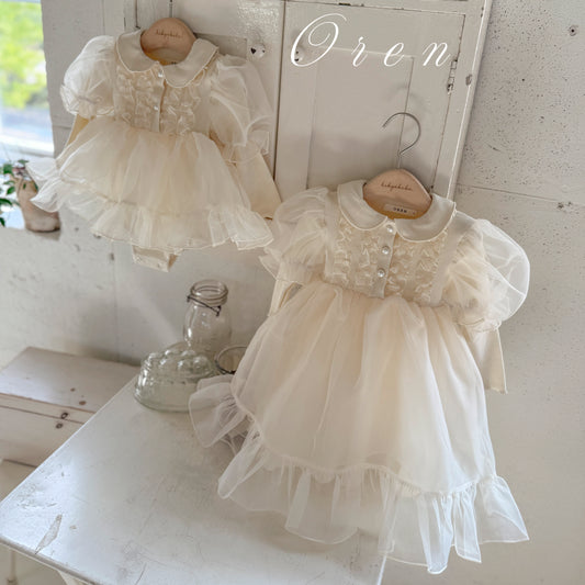 韓國童裝 25秋 | OR25365 Eloise Organza Suit & Kids OPS