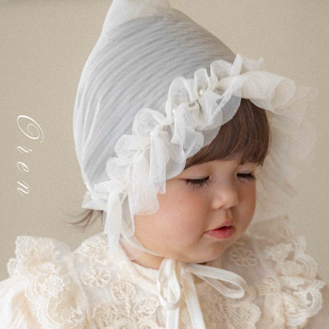 韓國童裝 25秋 | OR25305 Lace Bonnet