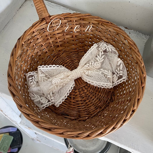 韓國童裝 25秋 | OR25310 Lace Ribbon Hairband