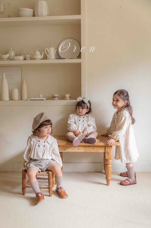 韓國童裝 25秋 | OR25319 Jacquard Double Collection - Baby Suit