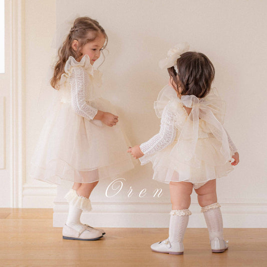 韓國童裝 25秋 | OR25358 Romance de Creme Suit & Kids OPS