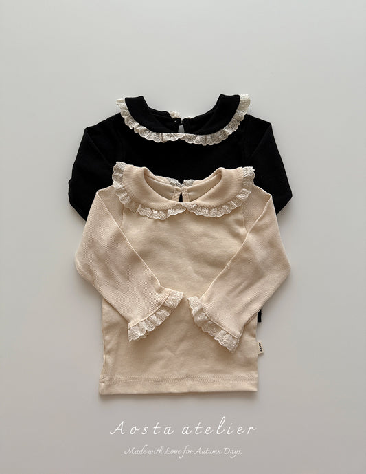 韓國童裝 25秋 | AO25341 Jennie Collar Tee
