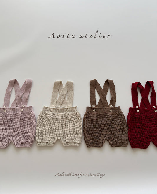 韓國童裝 25秋 | AO25306 Knit Overalls (Baby)