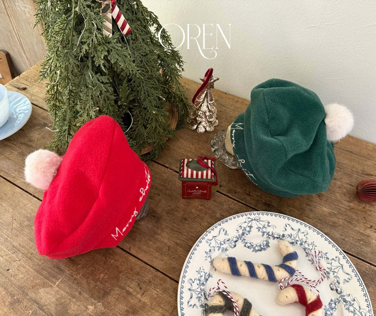 韓國童裝 25秋冬 | OR25506 聖誕款 Christmas Beret