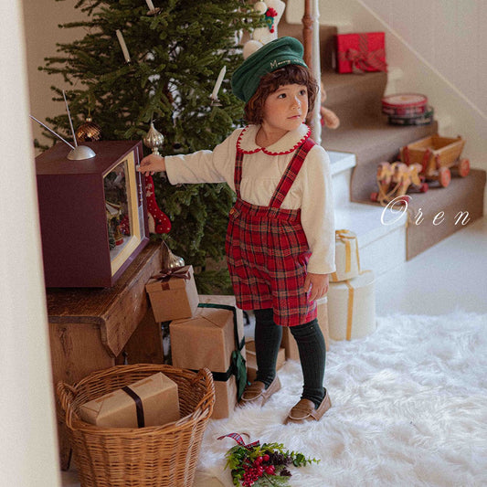 韓國童裝 25秋冬 | OR25504 聖誕款 Melo Blouse