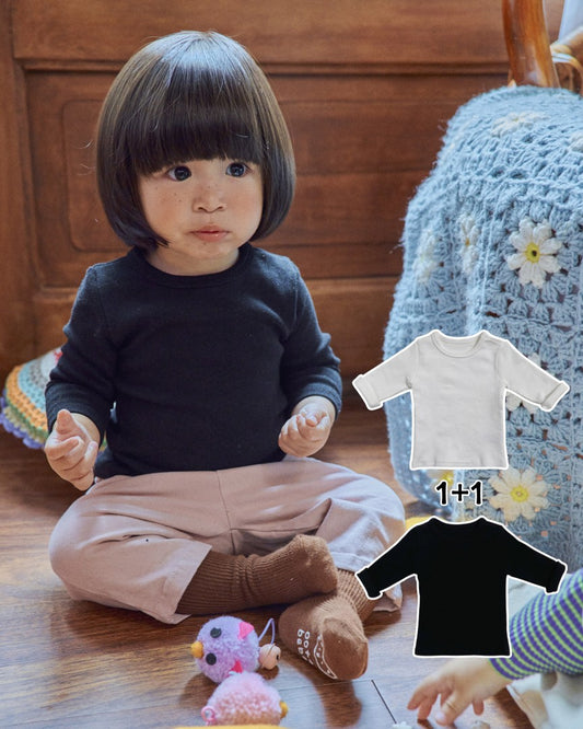 韓國童裝 26秋| OT82 Classic Inner Tee 1+1 上衣