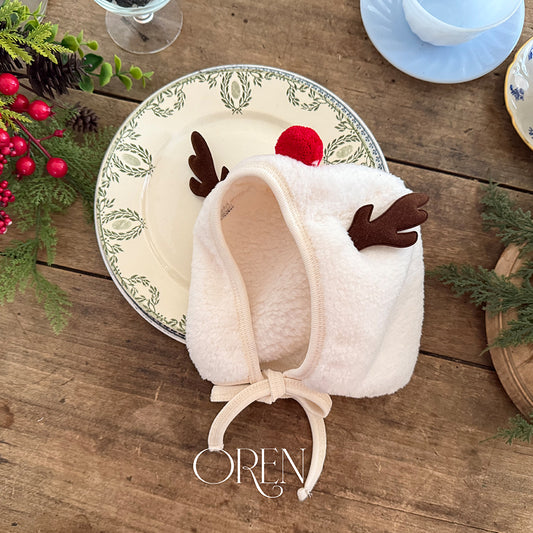 韓國童裝 25秋冬 | OR25516 聖誕款 Christmas Deer Bonnet