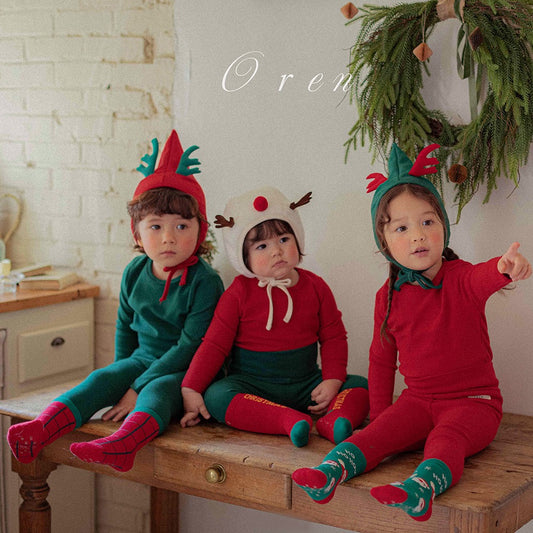 韓國童裝 25秋冬 | OR25508 聖誕款 Christmas Pajamas