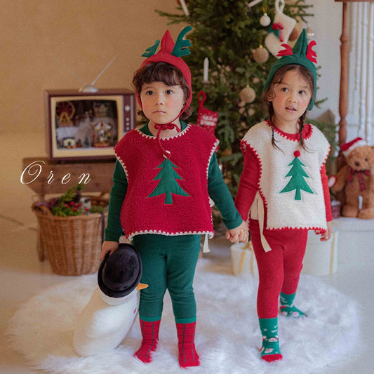 韓國童裝 25秋冬 | OR25510 聖誕款 Christmas Bonnet