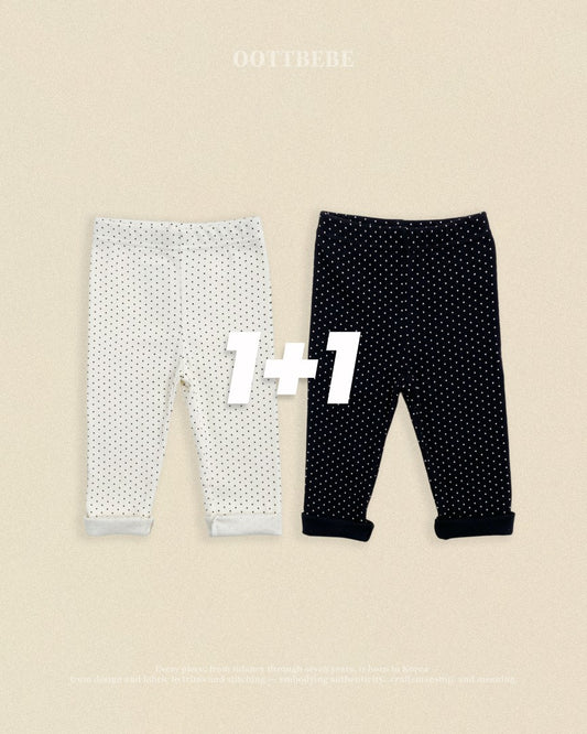 韓國童裝 26秋| OT81 Dot Leggings 1+1 褲子