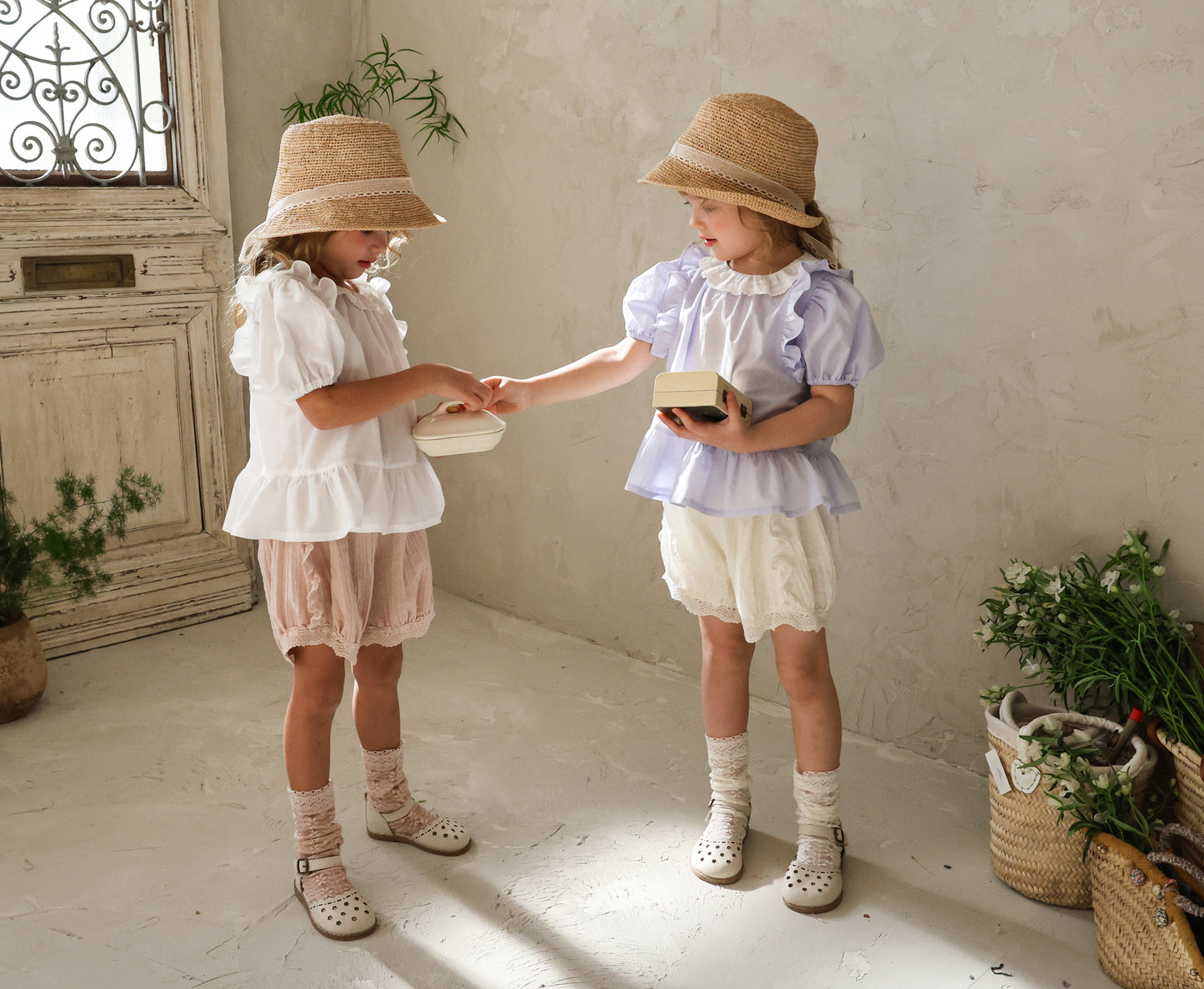 韓國童裝 26夏| FU01 Rennes Blouse 蕾絲襯衫 (90-140cm)