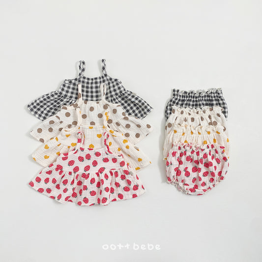 韓國童裝 26SS | OT06 Baby Sleeveless & Bloomers Set (75-120cm)