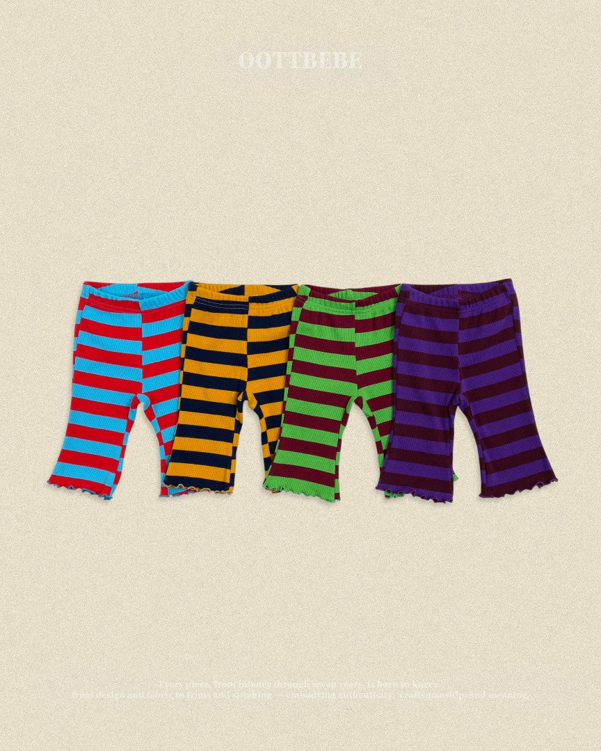 韓國童裝 26秋| OT42 Kitsch Ribbed Bootcut Pants 褲子