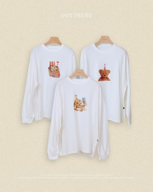 韓國童裝 26秋| OT09 Puppy Series Tee Adult 上衣
