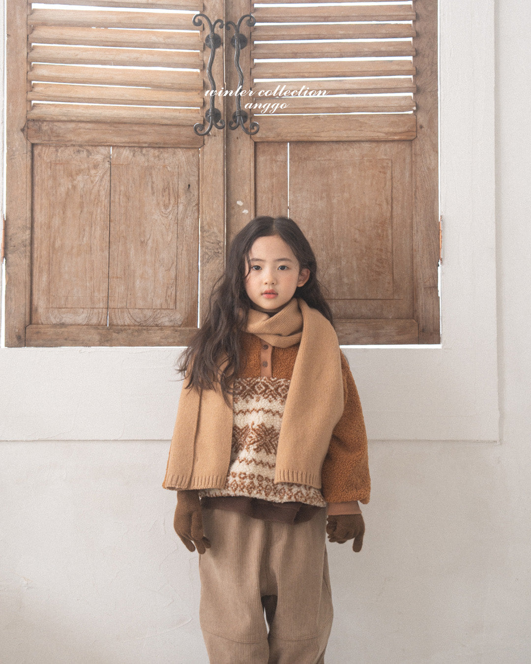 \限時預購/ 韓國童裝  AG25237 Pecan Sweatshirt