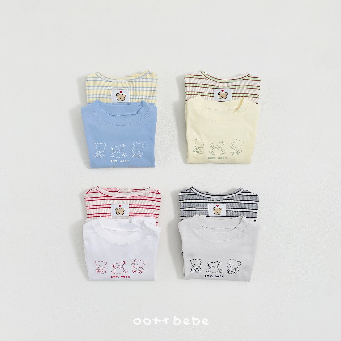 韓國童裝 26SS | OT14 Kids 1+1 Daily Tee Set (75-120cm)